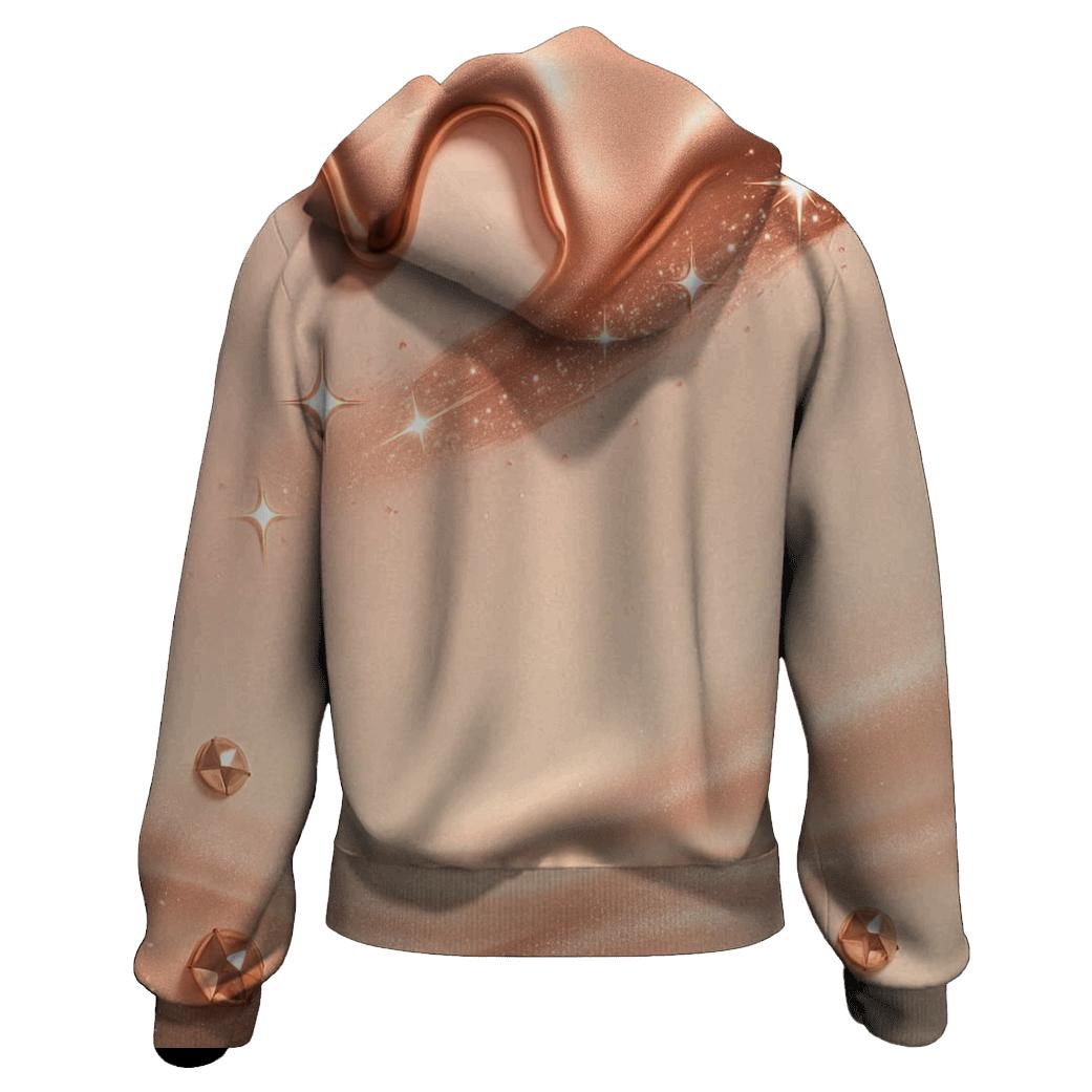 Rose Gold Meteor Drip designer hoodies