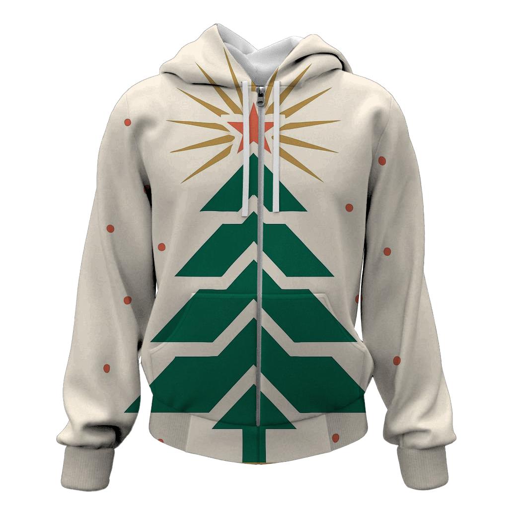Starburst Tree Geometry Banner premium hoodies