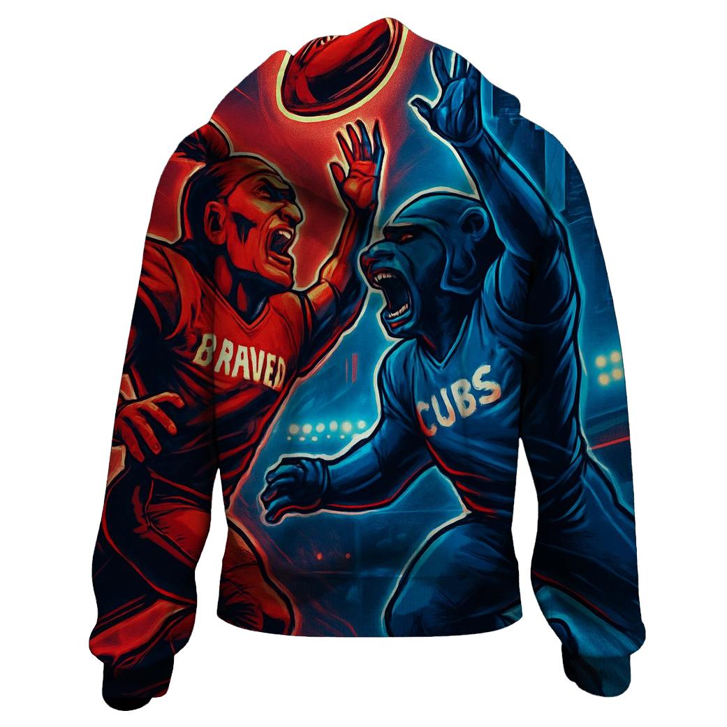 Neon Windy City Gridiron Clash embroidered hoodies