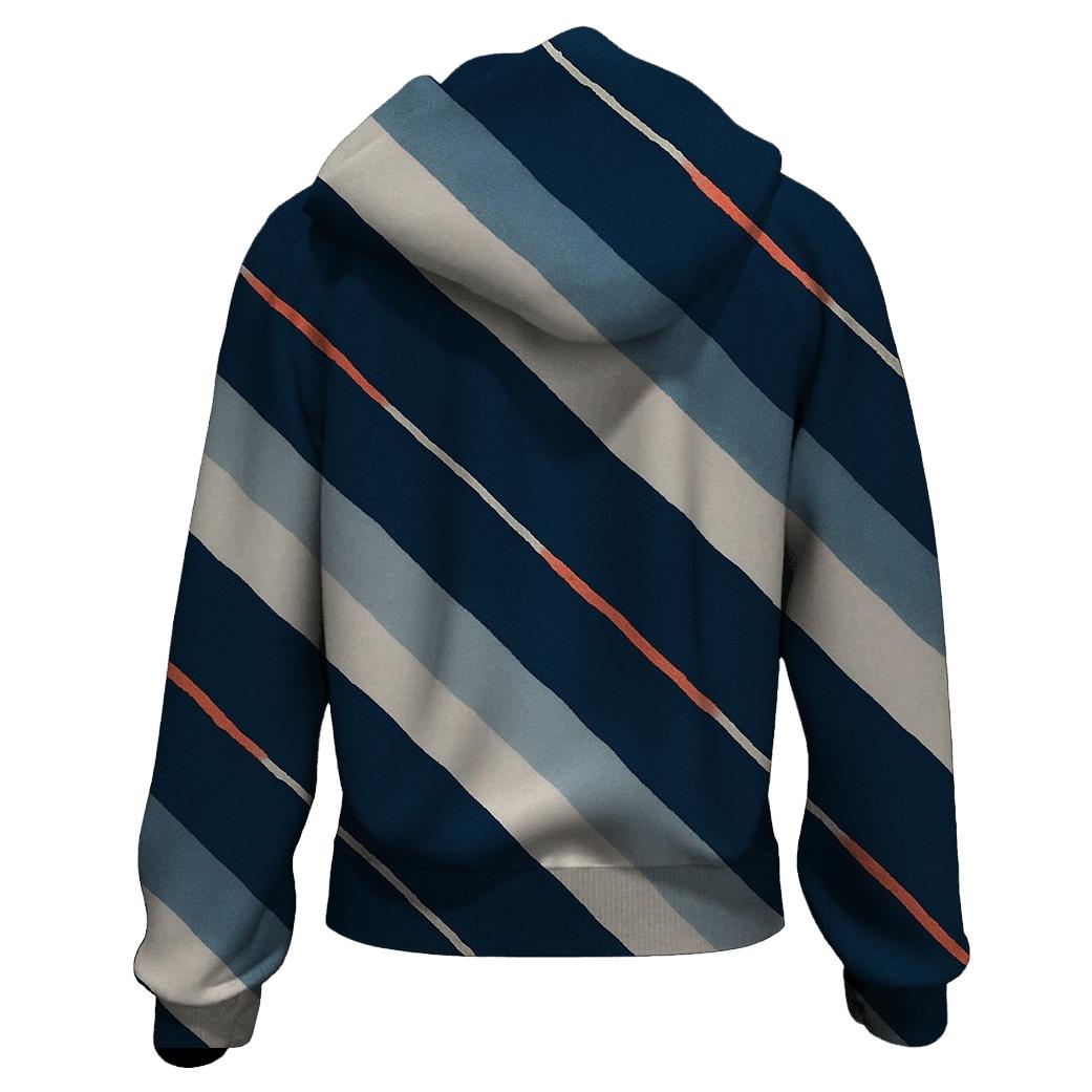 Arashi Comet Rain Pole Wrap Diagonals printed hoodies