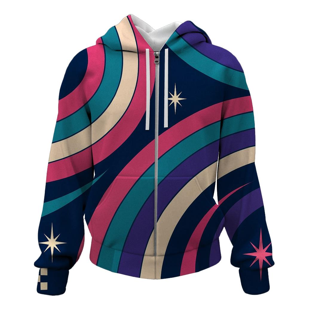 Roller Rink Neon Pathways hoodies fashion