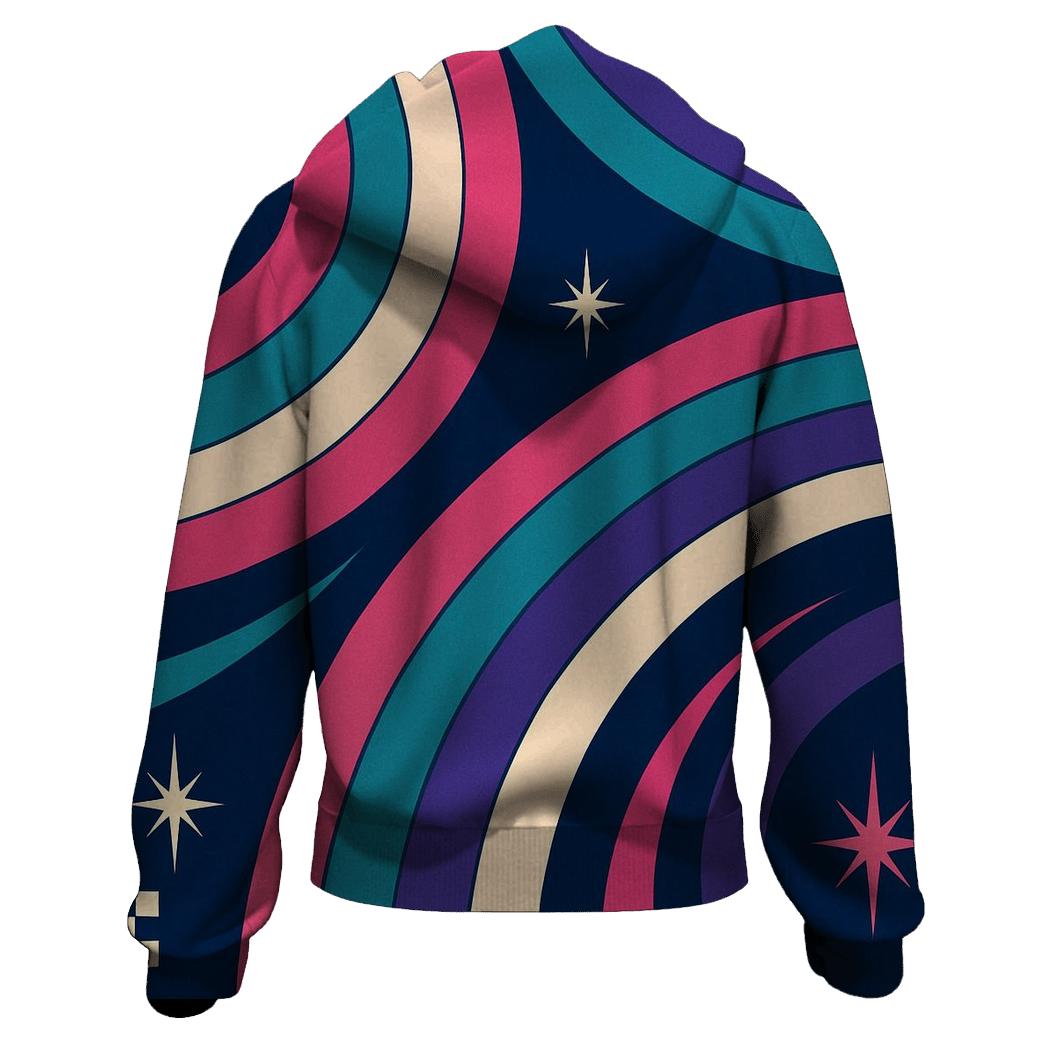 Roller Rink Neon Pathways hoodies fashion