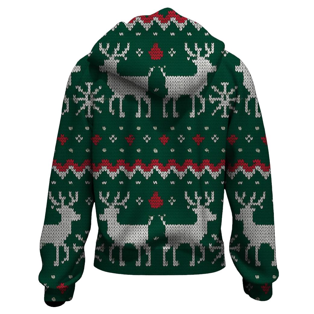Reindeer Constellation Fair Isle Bands Design hoodie trends