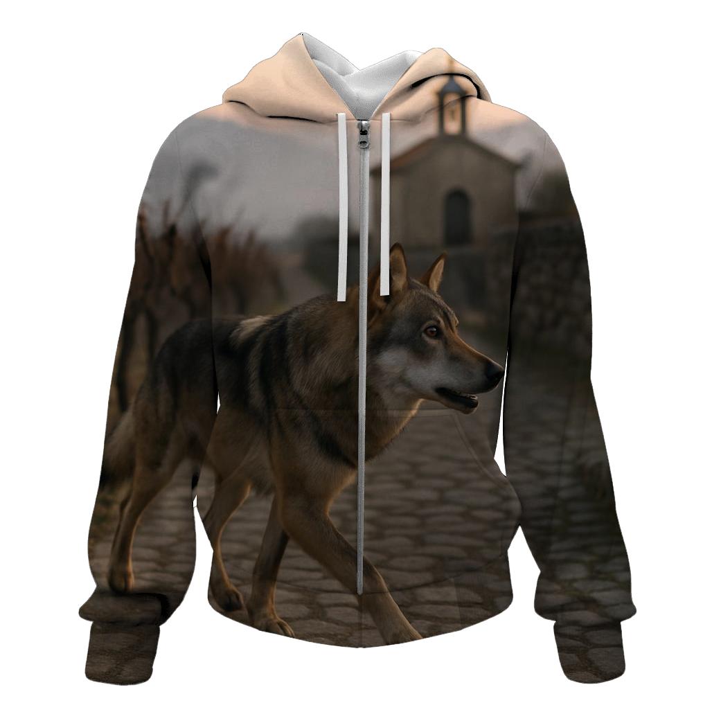 Iberian Wolf Threading A Dawn Vineyard Terraced Valley hoodies fashion