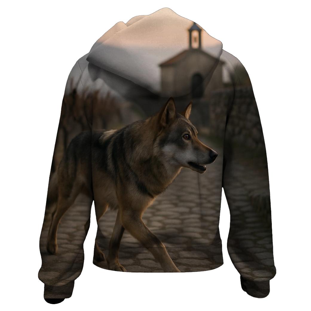 Iberian Wolf Threading A Dawn Vineyard Terraced Valley hoodies fashion