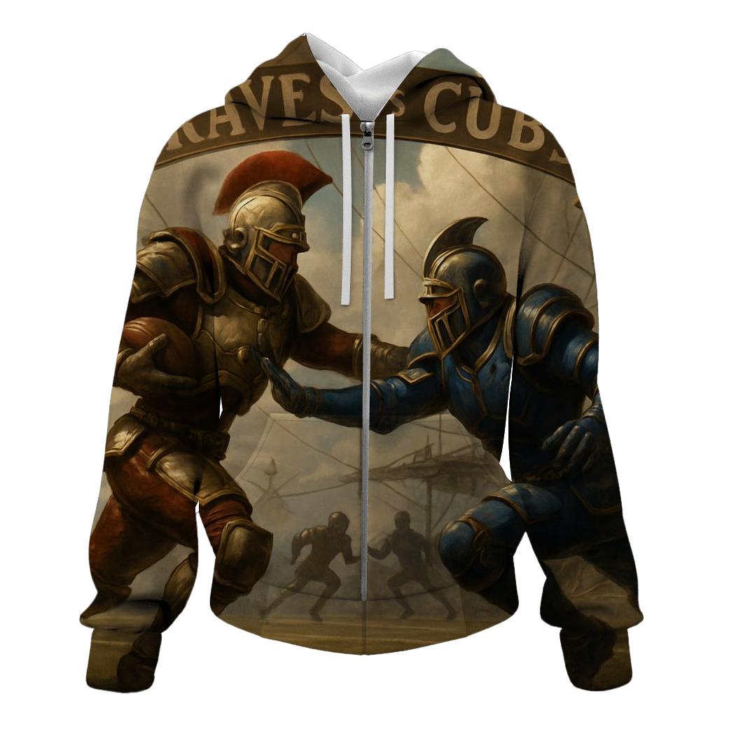 Skyborne Airship End Zone Battle pullover hoodies