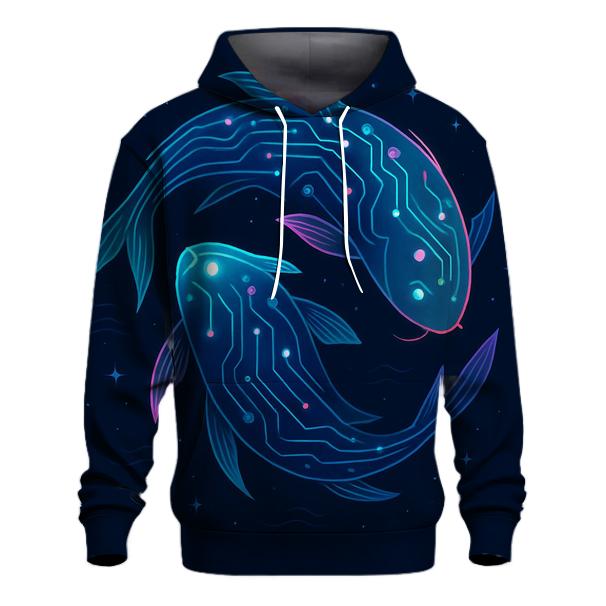 Aurora Circuit Koi designer hoodies