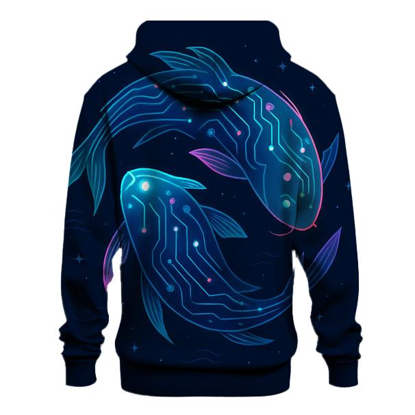 Aurora Circuit Koi designer hoodies