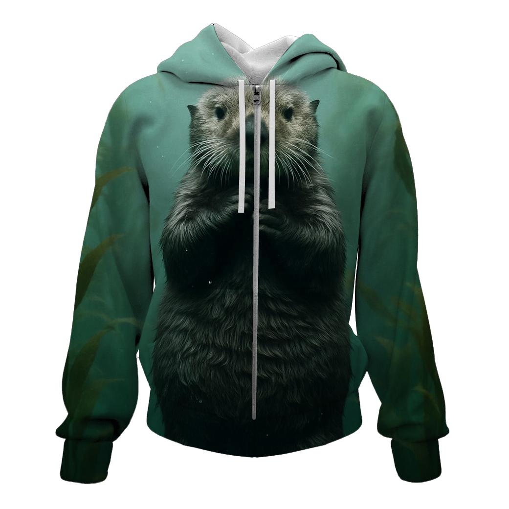 Kelp Forest Hover Sea Otter hoodies fashion