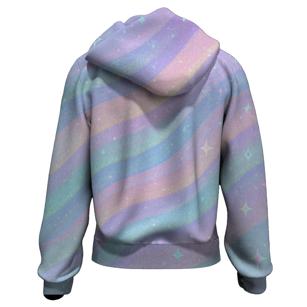 Pastel Aurora Sequin Tide pullover hoodies