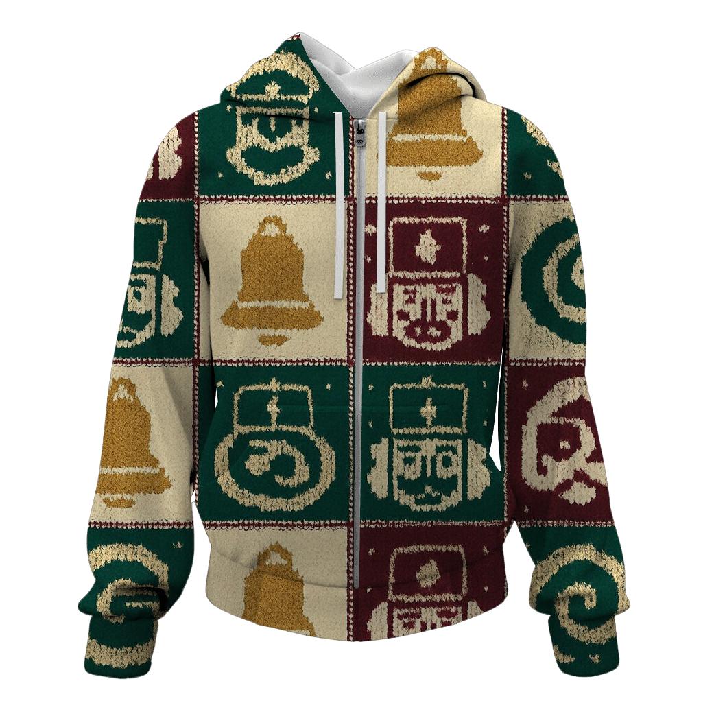 Nutcracker Nebula Checker Tapestry Design graphic hoodies