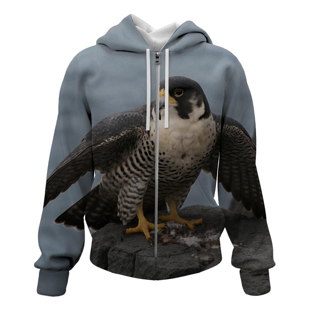 Basalt Cliff Sentinel Peregrine Falcon lightweight hoodies