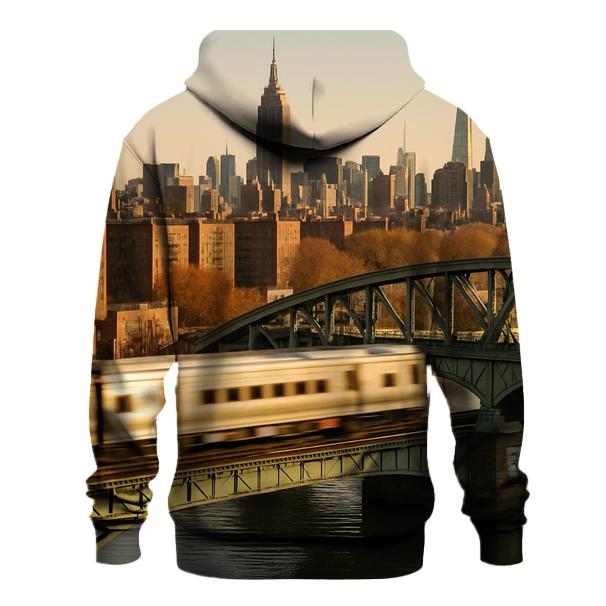 Harlem River Framing Midtown Towers zip-up hoodies