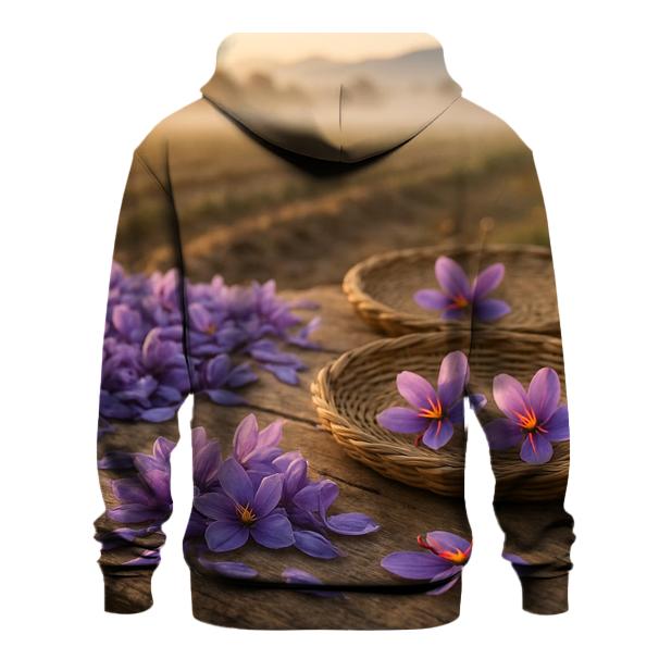Saffron Crocus Harvest Trays In Autumn Field pullover hoodies