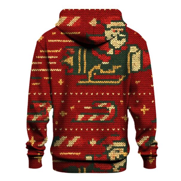 Santa Rocket Sleigh Stripework Design hoodie designs