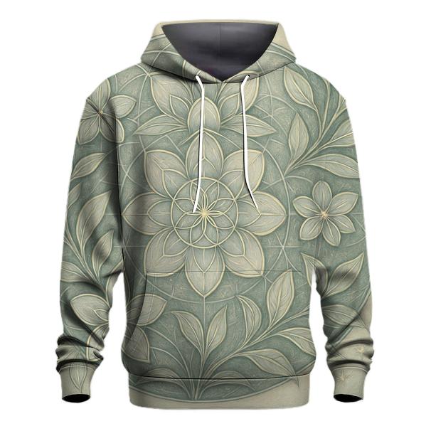 Starlit Geometry Garden zip-up hoodies