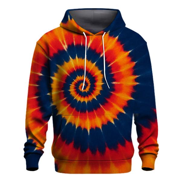 Solar Flare Spiral Overdye Whorl premium hoodies