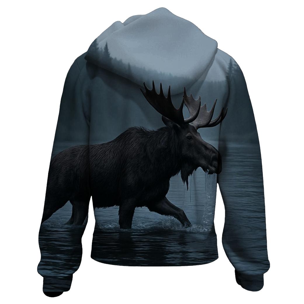 Mist Channel Crossing Moose premium hoodies