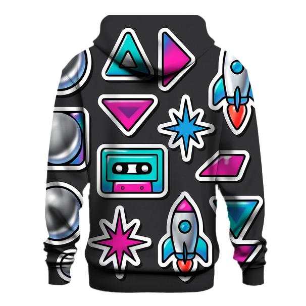 Chrome Orbital Sticker Sheet embroidered hoodies