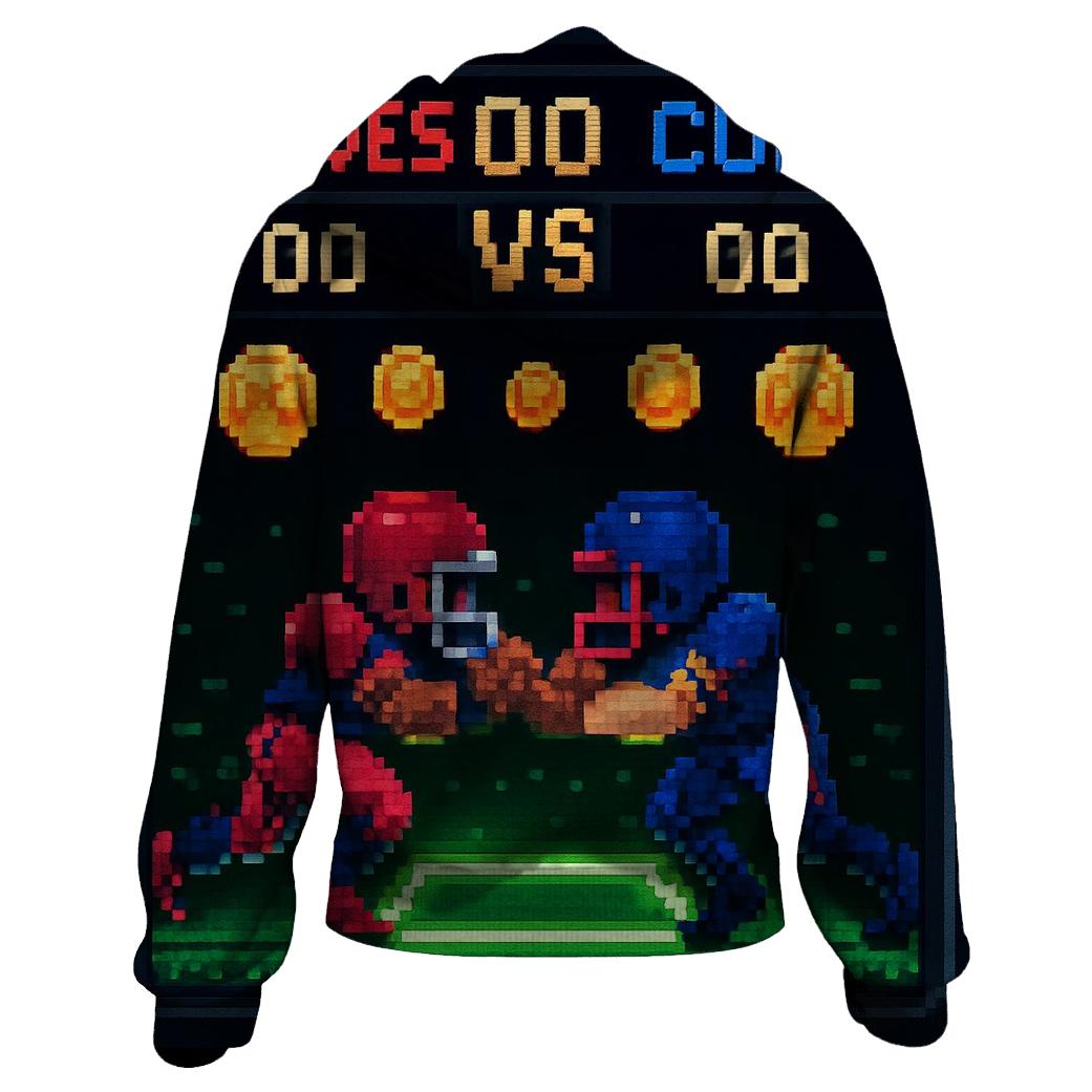 Retro Arcade Helmet Showdown pullover hoodies