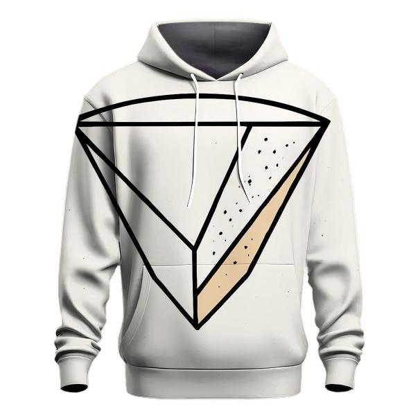 Filter Fold Geometry printed hoodies