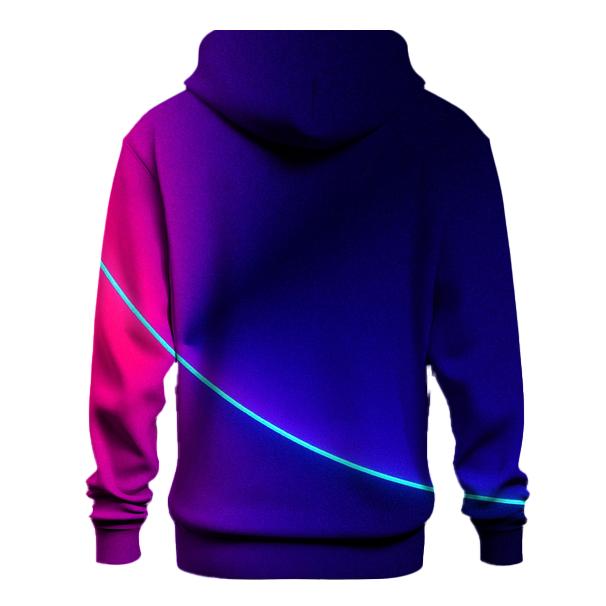 Neon Orbit Split hoodies fashion