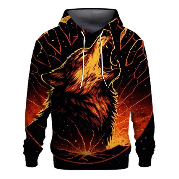 Volcanic Mirror Howl Wolf hoodie trends