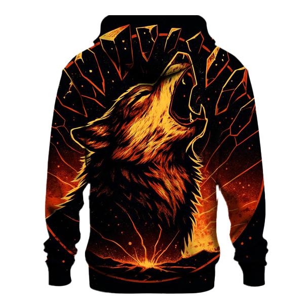 Volcanic Mirror Howl Wolf hoodie trends