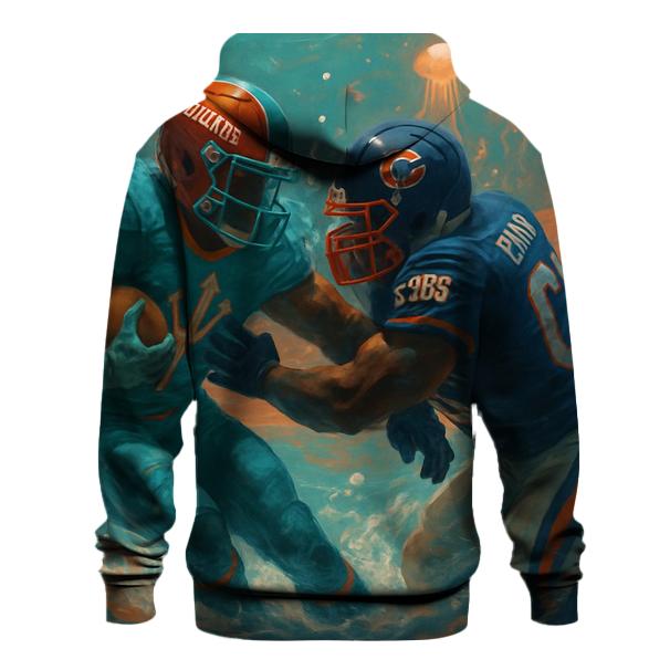 Underwater Coral Stadium Rumble embroidered hoodies