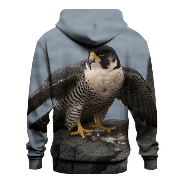 Basalt Cliff Sentinel Peregrine Falcon pullover hoodies