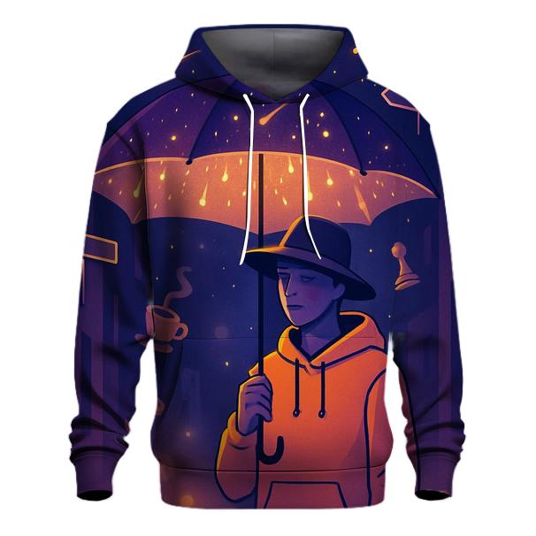 The Umbrella That Catches Meteors graphic hoodies