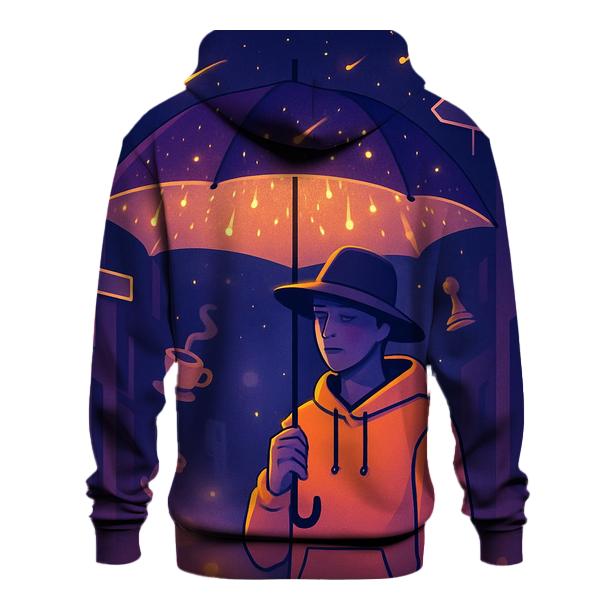 The Umbrella That Catches Meteors graphic hoodies
