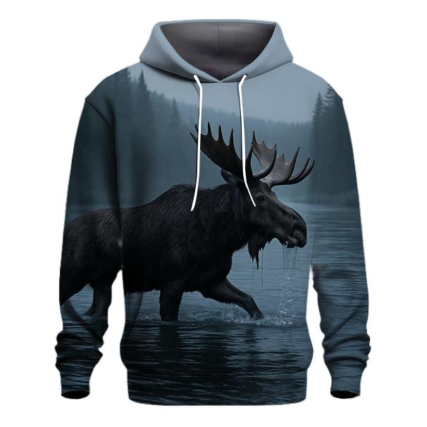 Mist Channel Crossing Moose hoodie styles