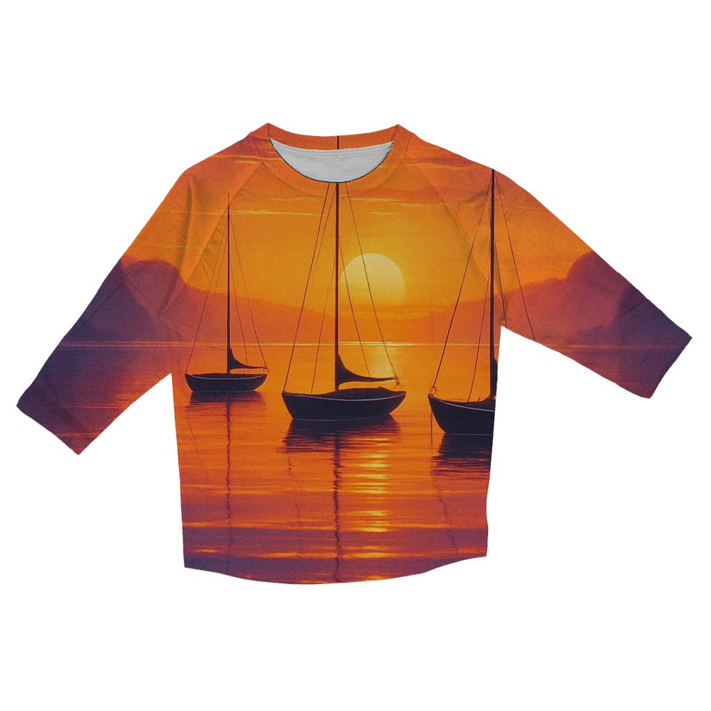 Mirage Harbor Sundown custom 3/4 sleeve shirts