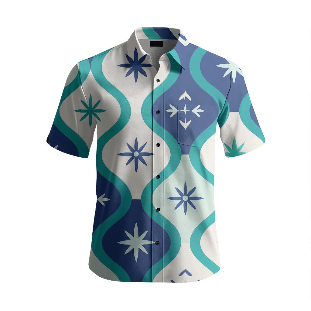 Aurora Borealis Ogee Ribbon Mosaic personalized embroidery shirts