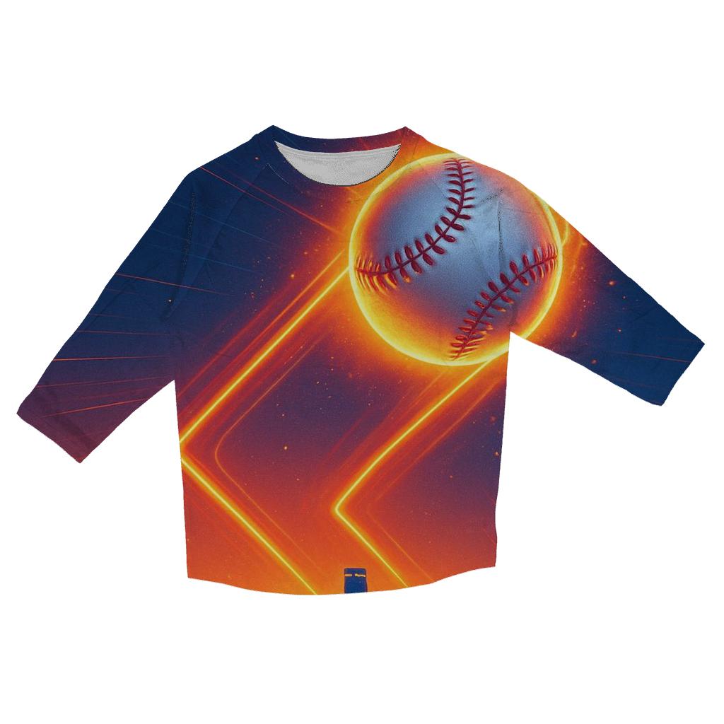 California Sunset Diamond Meteor printed three quarter sleeve shirts