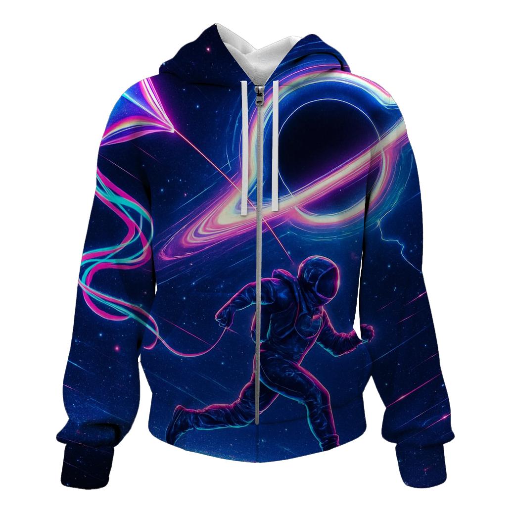 Black Hole Kite Runner printed hoodies