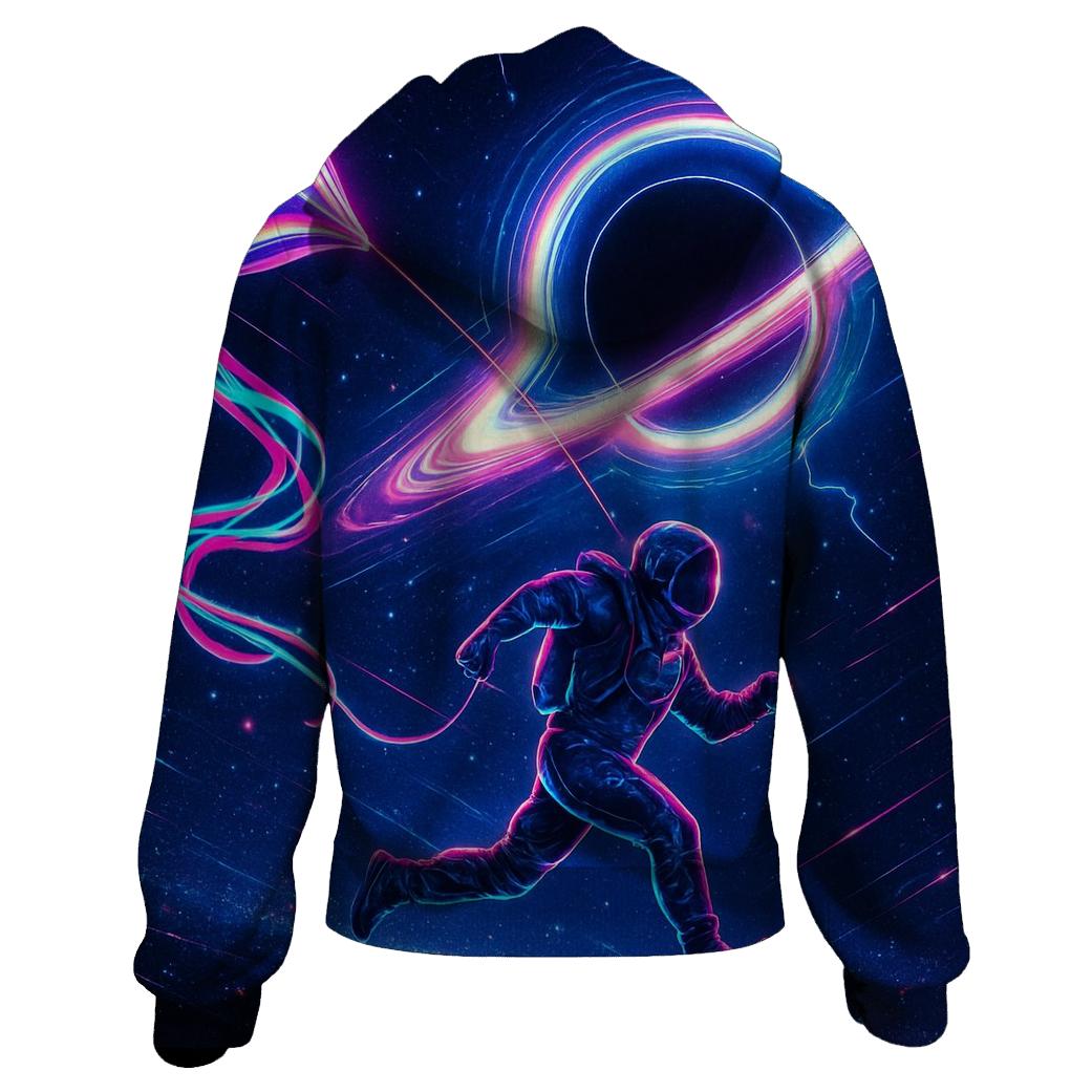 Black Hole Kite Runner printed hoodies