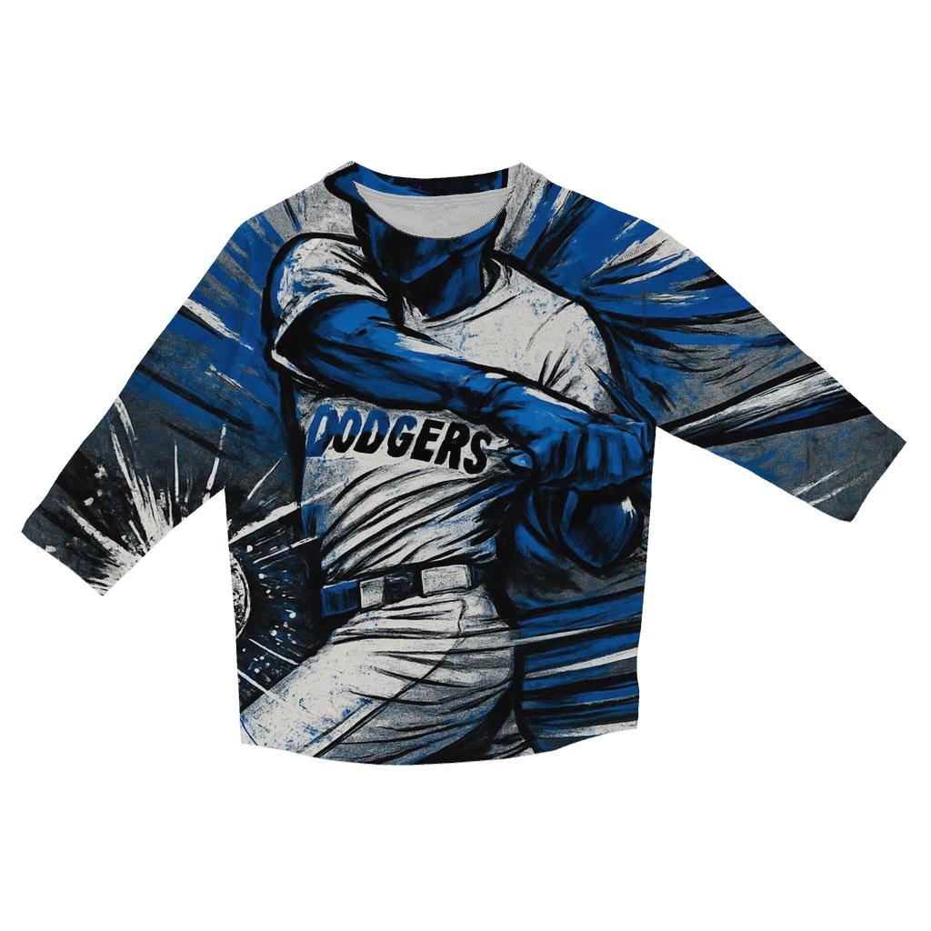 Graffiti Windwing Batter Burst printed three quarter sleeve shirts
