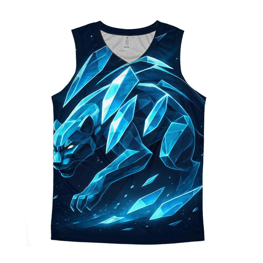 Aurora Glass Panther Cat custom tank tops