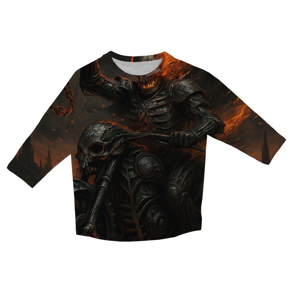 Lava Vein Revenant On The Chain Road stylish quarter sleeve tops
