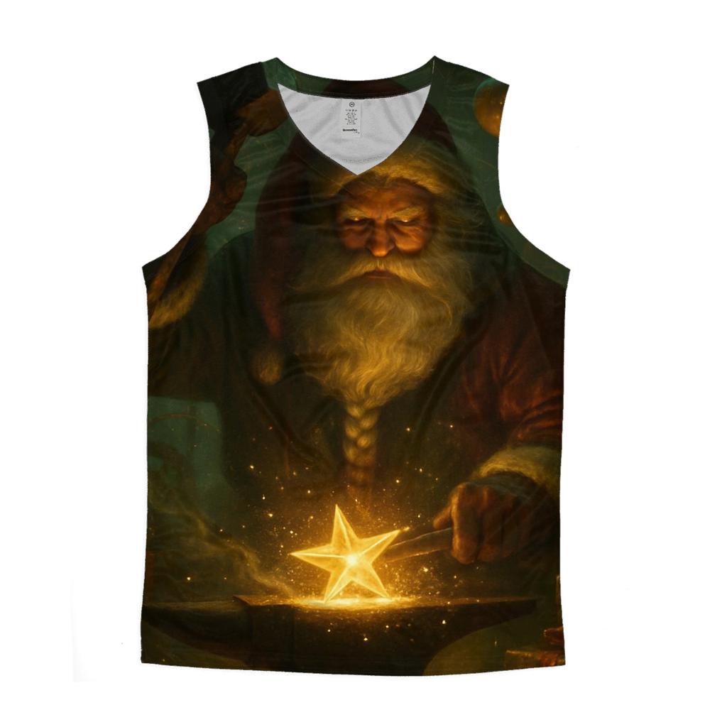 Santa The Cosmic Toymaker Forge graphic print tank tops