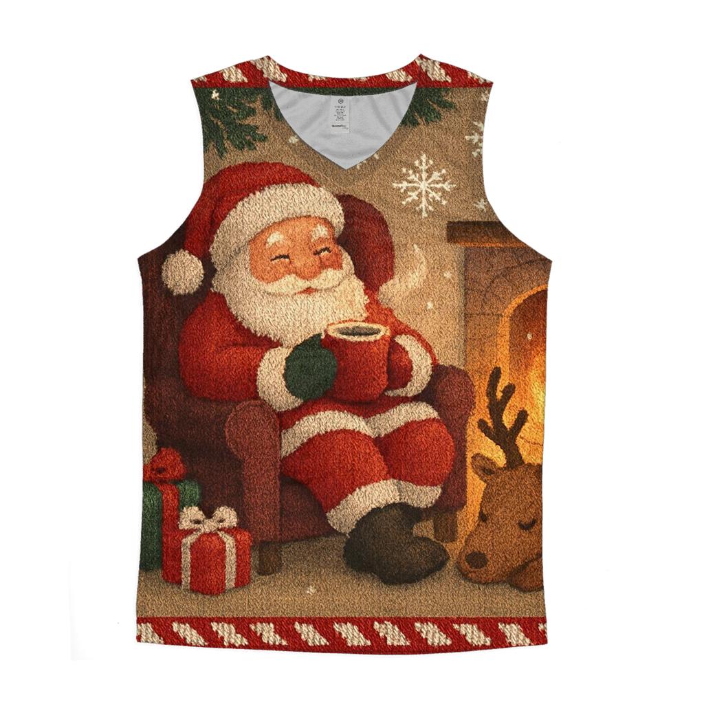 Knitted Hearthside Santa And Cocoa Calm casual summer tank tops