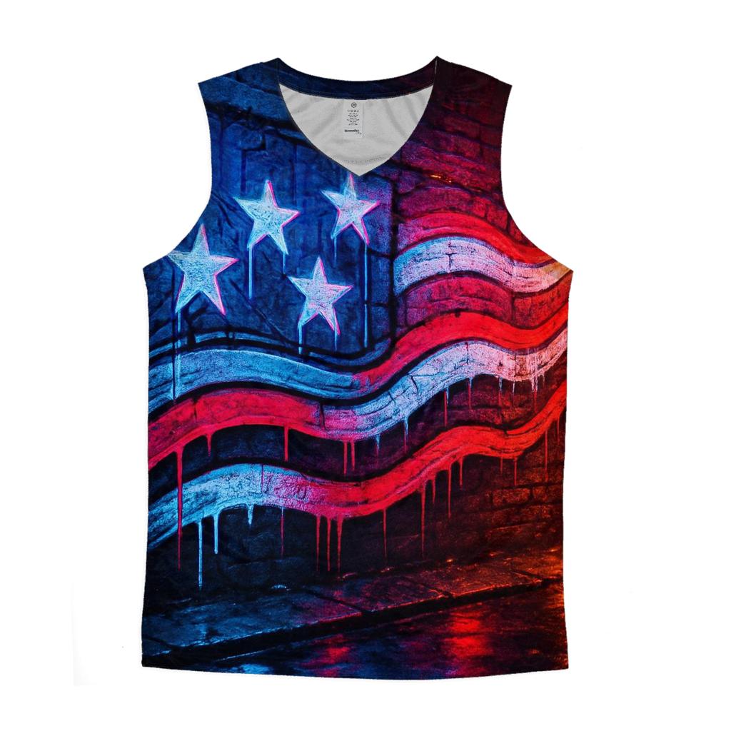 Neon Alley Starstripe Riot custom tank tops