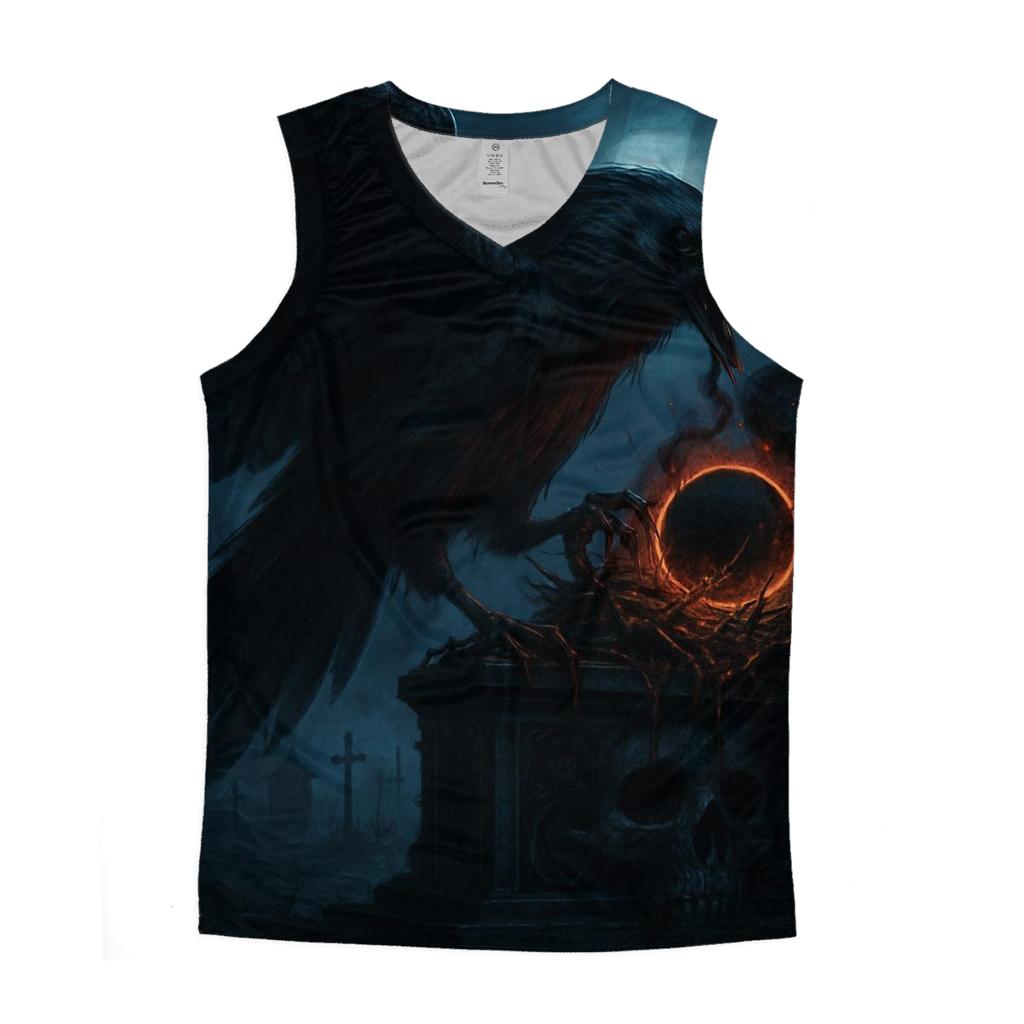 Raven Of The Cursed Eclipse Altar designer workout tanks