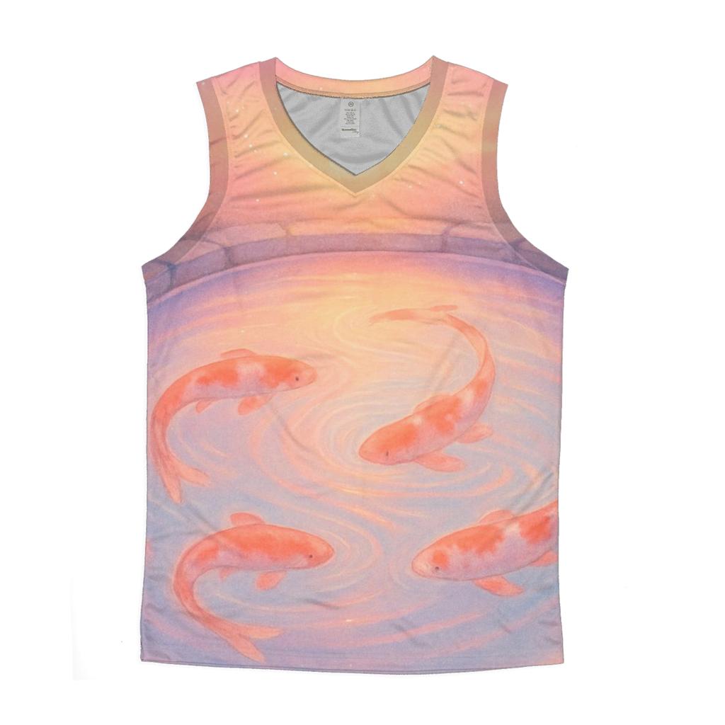 Lantern Koi Dusk Pool stylish racerback tanks