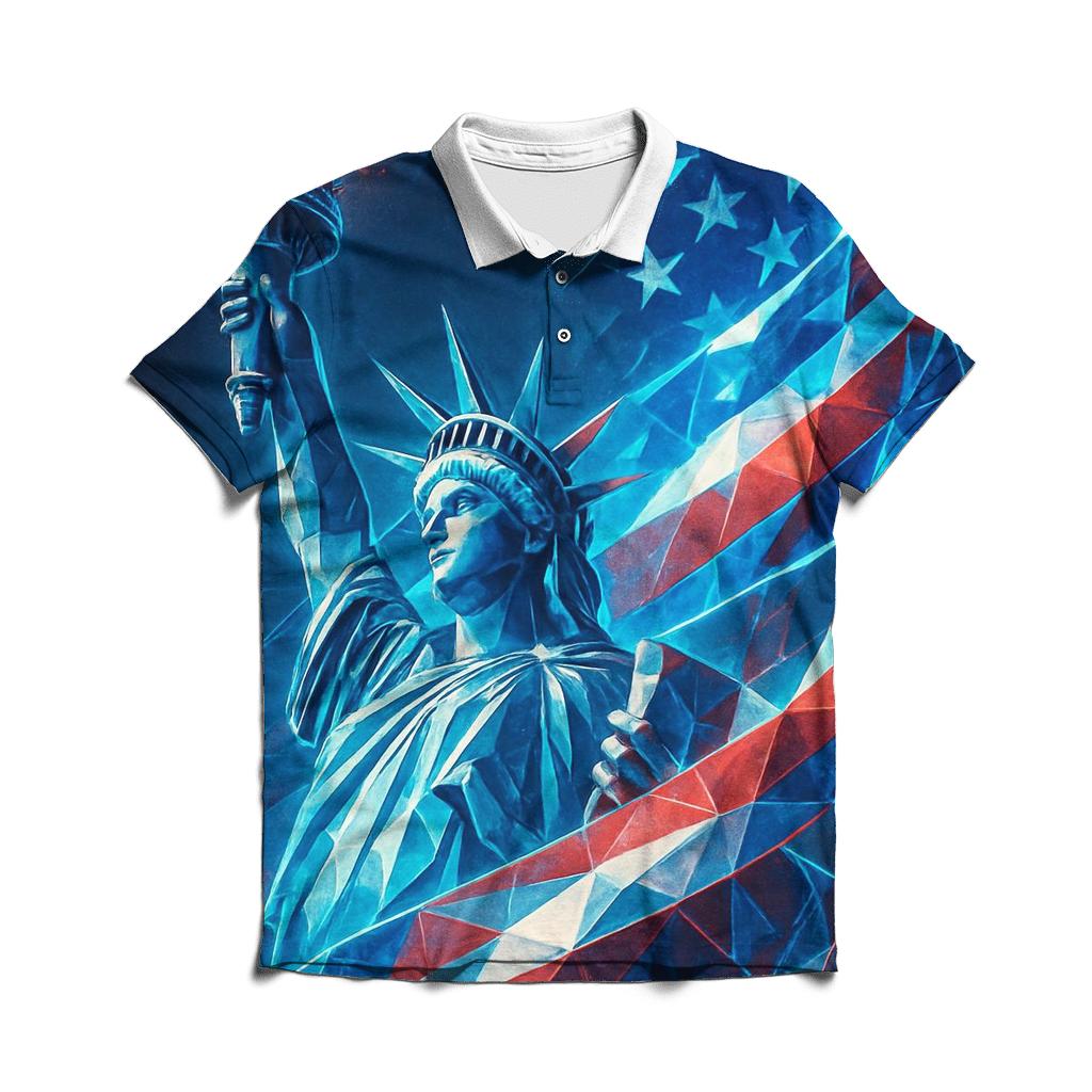 Liberty Prism Surge branded logo polo shirts