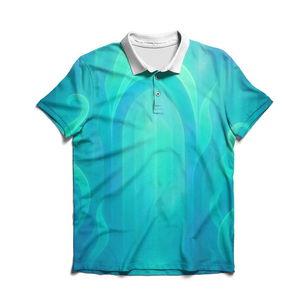 Aurora Kelp Cathedral branded logo polo shirts