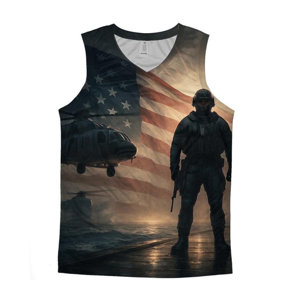 Liberty Beacon Over Storm Swells custom tank tops