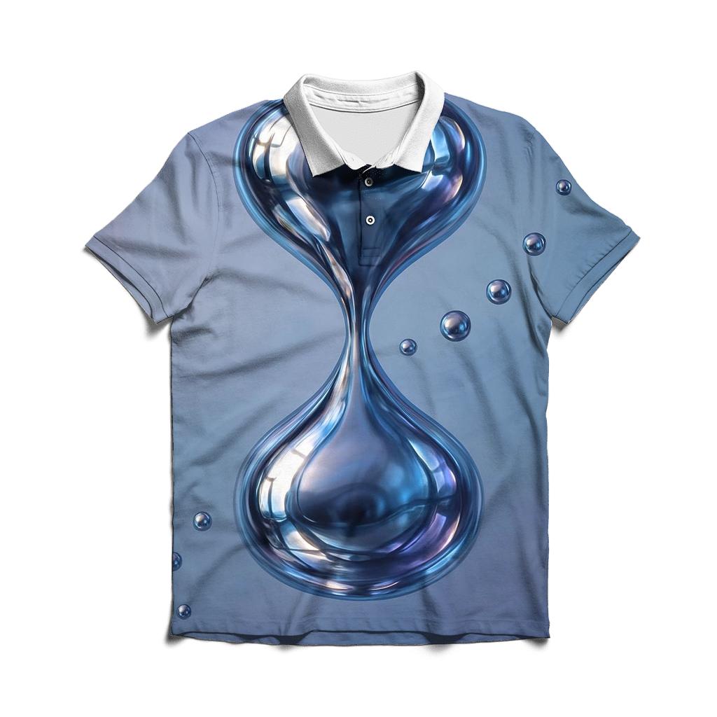 Chrome Mirage Hourglass embroidered polo tops